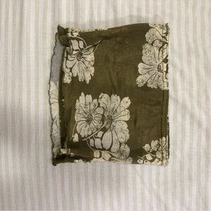 Free people Floral Olive Green tube top